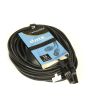 Accu Cable Male - Female 3 polig xlr kabel 15mtr voor  DMX