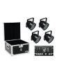 EUROLITE Set 4x LED PAR-56 QCL bk + Case + Controller