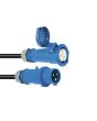  CEE Verlengkabel 16Amp 3x2.5mm 10m blauw ( camping en markt verlengkabel)