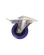 ROADINGER Swivel Castor 100mm blue with brake