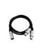 OMNITRONIC Adapterkabel XLR(Male) naar 2xXLR(Female) 0,5m zwart