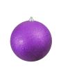 EUROPALMS Deco Kerst Bal 20cm, paars, glitter