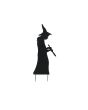 EUROPALMS Silhouette Metal Witch with Spoon, 110cm