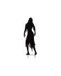 EUROPALMS Silhouette Metal Zombie Woman, 135cm