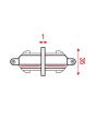 Artecta 1-Phase Straight Connector Zwart (RAL9004)