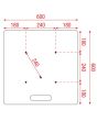 Showtec Universal baseplate 600 x 600