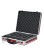 Showgear microfoon case voor 7 micro incl schuim rood