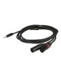 DAP FLX46 - stereo mini Jack naar 2x XLR Male 3 polig 3 meter lengte