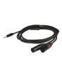 DAP FLX46 - stereo mini Jack naar 2x  XLR  Male 3 polig 6meter lengte