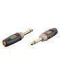 XGA11 - Jack Male mono naar Mini Jack Female stereo met 10k ohm weerstand