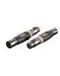 XGA37 - XLR Male  3polig  naar XLR Female  3polig met Phase Reverse Switch