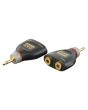 XGA40 - Mini Jack mono Male naar  2 x Mini Jack mono Female minijack splitter  