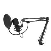 OMNITRONIC BMS-1C USB Condenser Broadcast - podcast Microphone Set