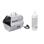 EUROLITE Set B-90 Bubble machine silver + bubble fluid 1 Liter