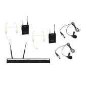 RELACART Set UR-260D Bodypack with Headset and Lavalier