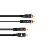 OMNITRONIC RCA of Cinch Kabel 2x2 1.5m