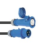 PSSO CEE Verlengkabel 16Amp 3x2.5mm 10m blauw ( camping en markt verlengkabel)