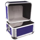 ROADINGER Record Case ALU 50/50, rounded, dark blue