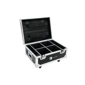 ROADINGER Flightcase 4x AKKU UP-4 QuickDMX with charging function