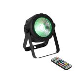 EUROLITE LED PARty Spot COB Compacte schijnwerper met DMX-besturing en een 15 W COB LED in RGB