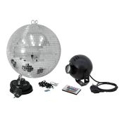 EUROLITE Mirror Ball Set 20cm met LED RGB Spot met afstandsbediening