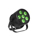 EUROLITE LED Silent Par 6 QCL floor black with RGB/WW color mixing