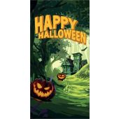 EUROPALMS 1 Halloween-spandoek, Spookbos, 90x180cm 