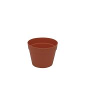 EUROPALMS Bloempot plastic, rood, 17cm