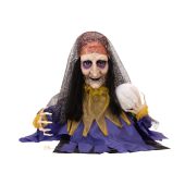 EUROPALMS Halloween Figure Fortune Teller, animated 50cm