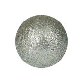 EUROPALMS Deco Ballen 3,5cm, zilver, glitter 48x