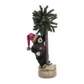 EUROPALMS Kerstbeer, met spar, 105cm