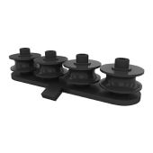 Wentex Rope guide 4 wheels Black