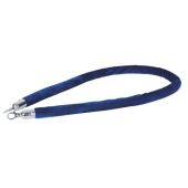 Showgear Velvet Rope Silver Hook Blue 