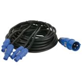 Showtec Power Cable CEE - Powercon 12mtr 4x Powercon out 