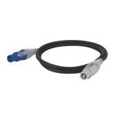 Showtec Powercable Blue/White Pro Power Connector 50cm, 3 x 1,5mm2