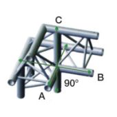 Milos ALM32 - DT22011 Driehoek Decotruss Corner 90° down left apex up 