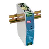 Meanwell DIN Rail Power Supply 75 W/24 VDC Mean Well NDR-75-29