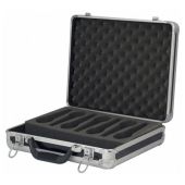 Showgear microfoon case voor 7 micro incl schuim zwart