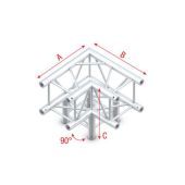 Milos QLM30 Corner 3-way 90 Deco-22 Quatro Truss Deco-vierkant