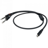 Dap FL111 - USB-C naar 2 Mono Jack L/R 1,5 mtr