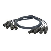 DAP Neutrik DMX Multi 4-voudig 3-pin XLR 4-Universum Multikabel - 10 mtr