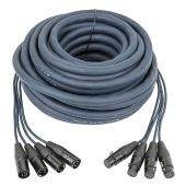 DAP DMX Multi 4-voudig 5-pin XLR 4-Universum Multikabel - 10 mtr ( op is op )