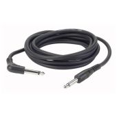 Dap FL103 - Jack mono > Jack mono haaks 90° Black 3mtr