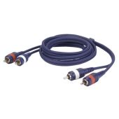 DAP  FL2475 2x cinch naar 2x cinch 0,75 mtr RCA kabel