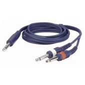 DAP FL3475 Insert/splitterkabel stereo jack naar dubbele mono jack 0,75 mtr