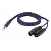 DAP FL36150 - 2 bal. XLR Male 3 p. naar Jack stereo 1,5mtr