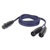 DDap FL39 - bal. XLR Female  3 polig naar 2 x XLR Male  3 polig   1.5mtr splitter