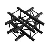 Milos QCF41 BLACK Cross 4-way Pro-30 Vierkant F Truss