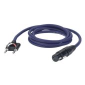 Dap XLR naar pomona speakerkabel 1,5 mtr female xlr 2 x 2,5mm2 