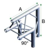 Milos ACF24  FT30006 Driehoek Truss Hoek 90° Apex Up